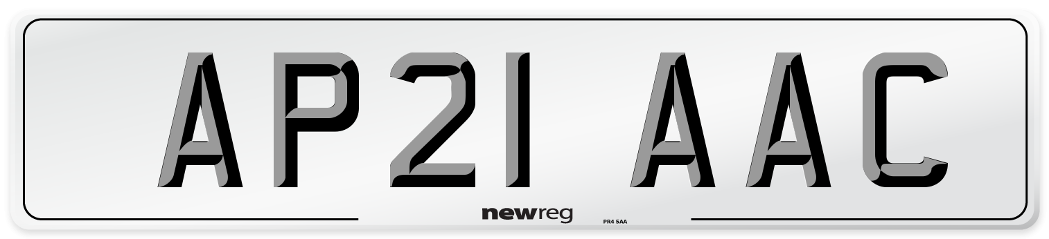 AP21 AAC Number Plate from New Reg
